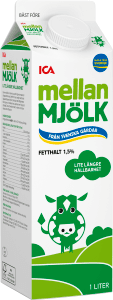 Mellanmjölk Lång hållbarhet 1,5%