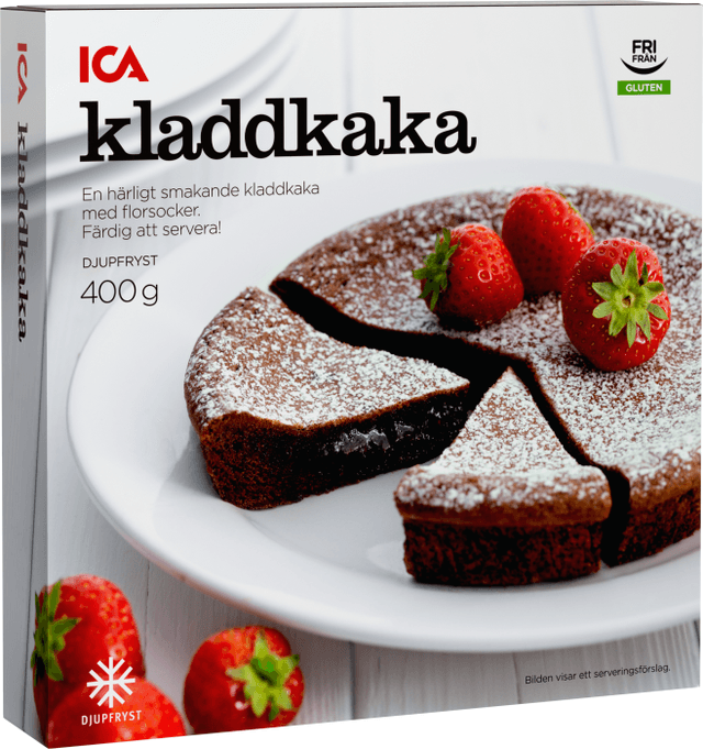 Kladdkaka glutenfri Fryst