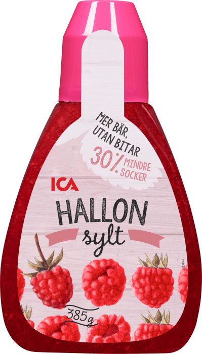 Hallonsylt mindre socker