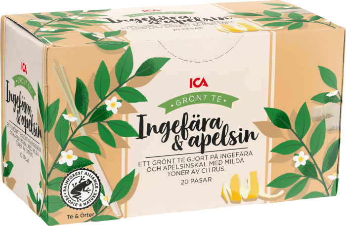 Te Grönt Ingefära & apelsin