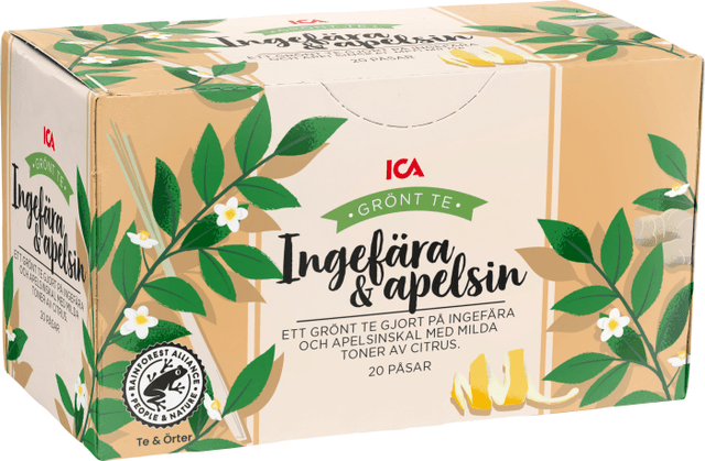 Te Grönt Ingefära & apelsin