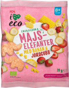 Barnsnacks Banan & Jordgubb 8 mån Eko