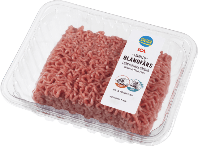 Blandfärs 50/50 Fetthalt 21%