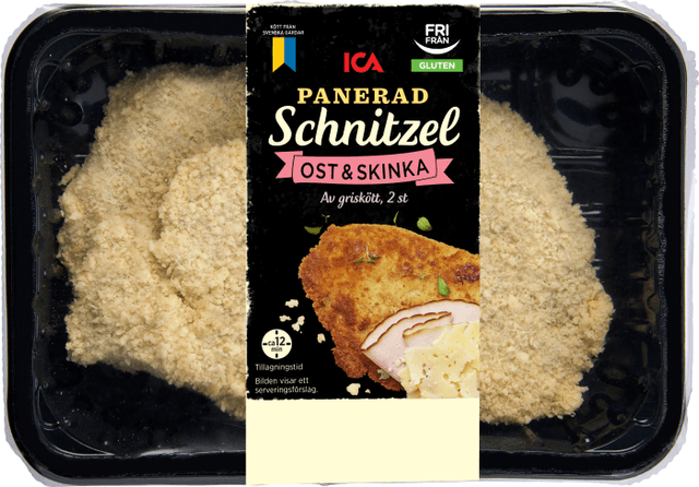 Schnitzel ost & skinka Panerad