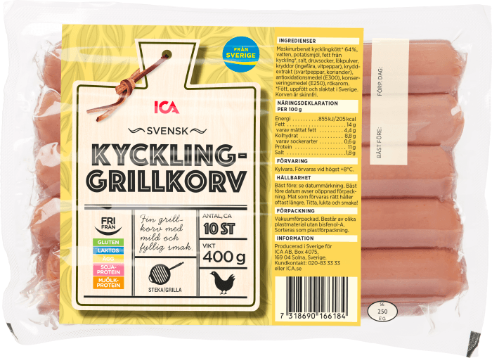 Grillkorv Kyckling