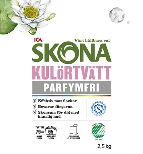 Tvättmedel Kulörtvätt Parfymfri