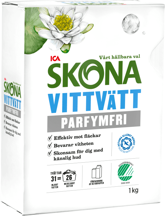 Tvättmedel Vittvätt Parfymfri