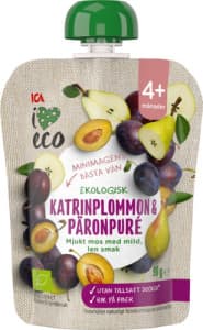 Katrinplommon & Päronpuré 4 mån Eko