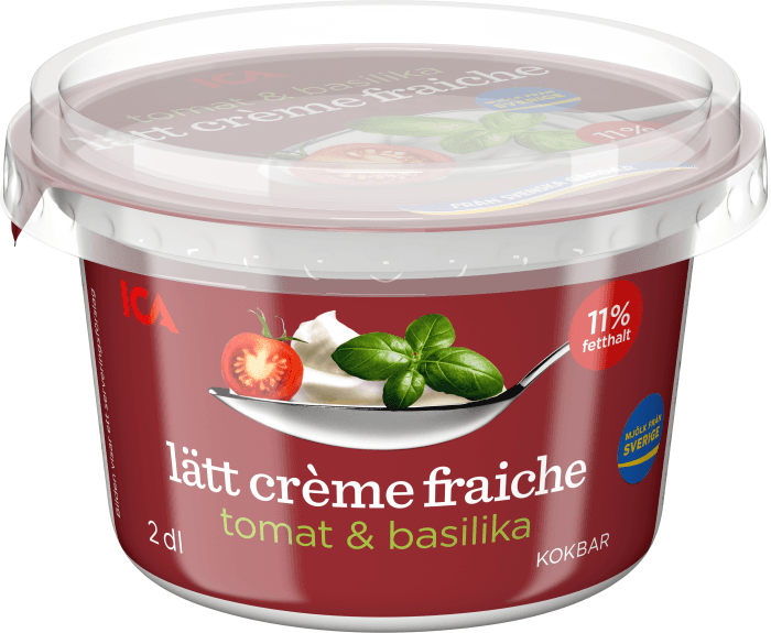Crème fraiche Lätt Tomat & Basilika 11%