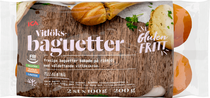 Bröd Vitlöksbaguette Glutenfri Fryst