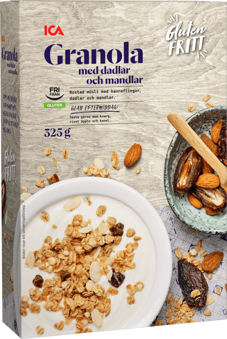 Granola dadlar & mandel Glutenfri