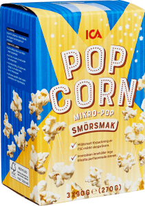 Micropopcorn Smörsmak 3-p