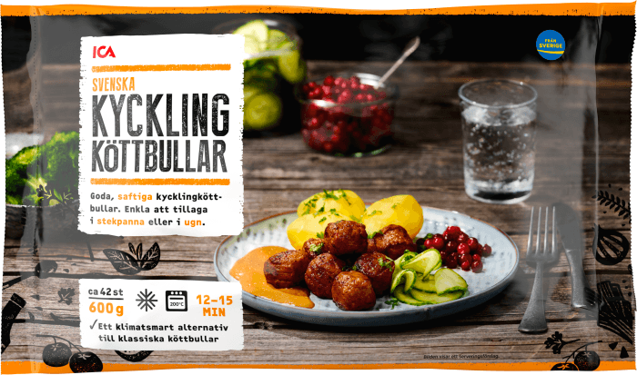 Kycklingköttbullar Fryst