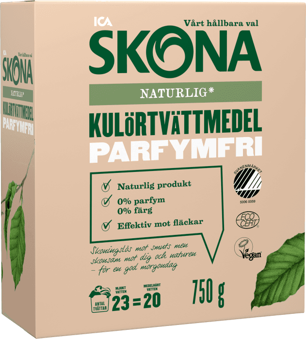 Kulörtvättmedel Parfymfri Ekologisk