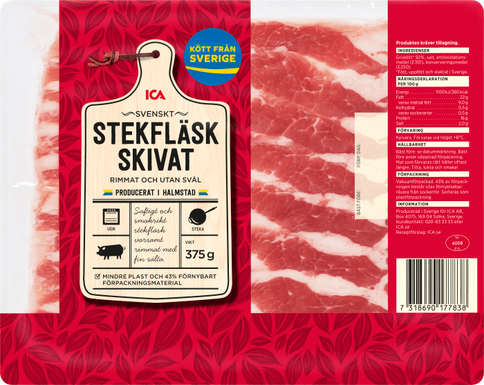 Stekfläsk Skivat