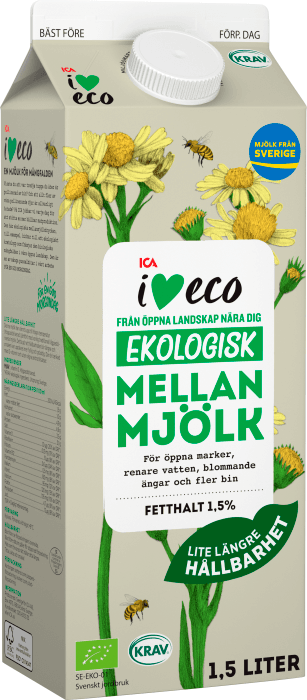 Mellanmjölk 1,5% Ekologisk