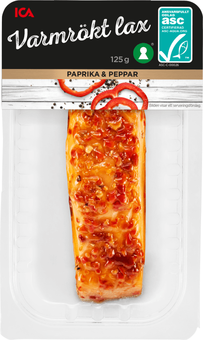 Lax Färsk Varmrökt Paprika & Peppar