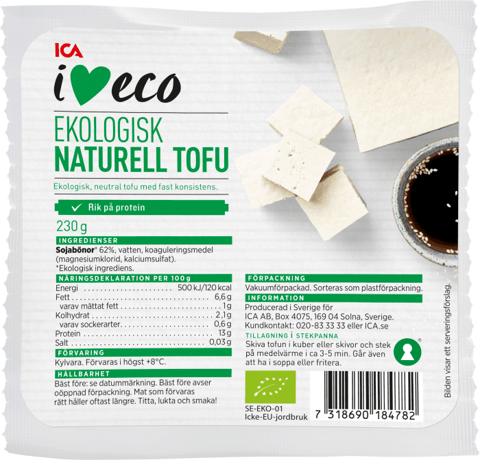 Tofu Naturell Ekologisk