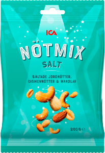 Nötmix Saltade Jordnötter, Cashew & Mandlar