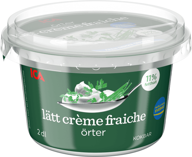 Lätt Crème Fraiche Örter
