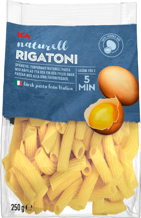 Pasta Rigatoni Naturell Färsk