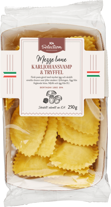 Pasta Mezze Lune Karl-johansvamp Färsk