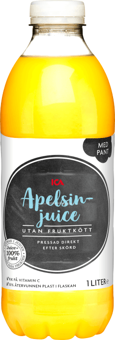 Apelsinjuice utan Fruktkött