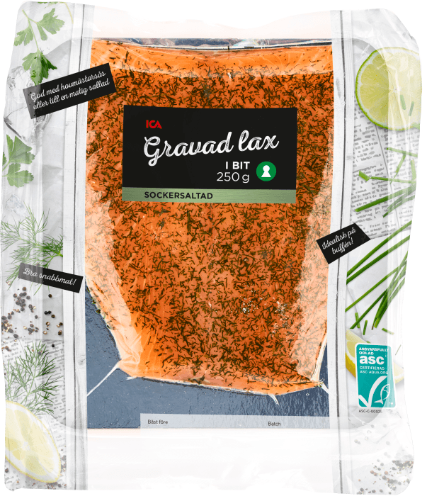 Gravad lax i bit