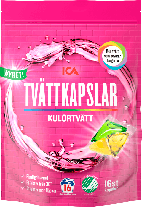 Tvättkapslar Kulörtvätt