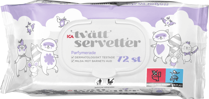 Tvättservetter Baby Parfymerad