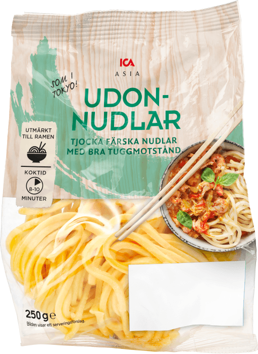 Udonnudlar Färska