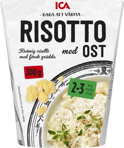 Färdigmat Risotto med Ost