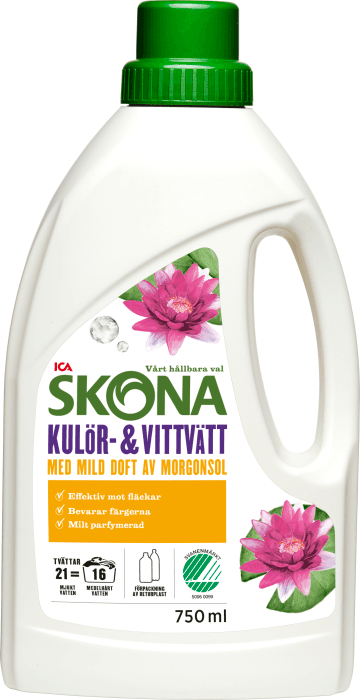 Flytande tvättmedel med mild doft av morgonsol