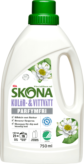 Kulör & vittvätt flytande parfymfri