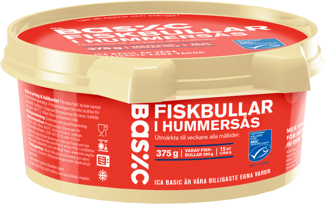 Fiskbullar i hummersås
