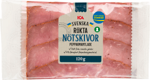 Pepparmantlade rökta nötskivor