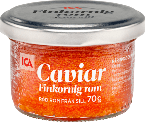 Caviar finkornig rom röd