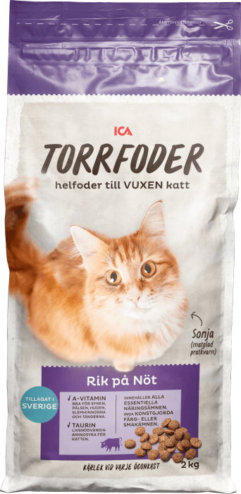 Torrfoder Katt Nöt