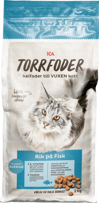 Torrfoder Katt Fisk