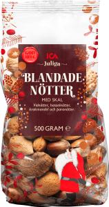 Blandade nötter med skal