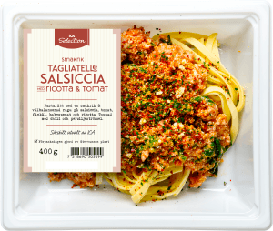 Färdigmat Tagliatelle Salsicca