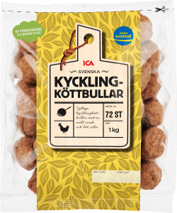 Kycklingköttbullar Stekta Färska