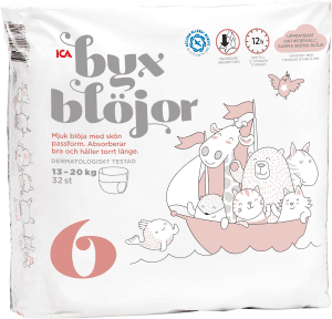 Byxblöjor Strl 6, 13-20kg Miljömärkt