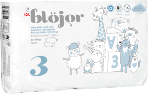 Öppna Blöjor Strl 3, 5-9 kg Miljömärkt