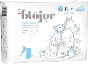 Öppna Blöjor Strl 4, 7-11kg Miljömärkt