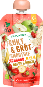 Grötsmoothie Jordgubb banan