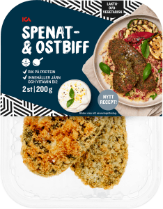 Spenat och ostbiff