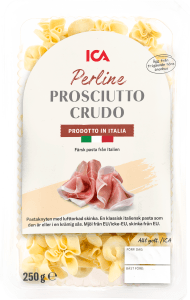Pasta Perline Prosciutto Crudo Färsk