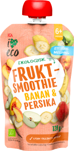 Fruktsmoothie Banan & Persika 6mån