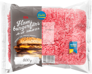 Hamburgerfärs Färsk av nöt 23%